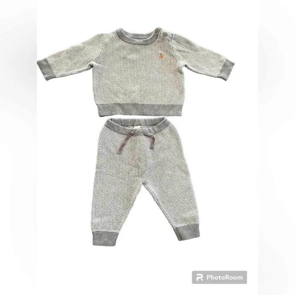 Gap outfit texture knit size 6-12 months